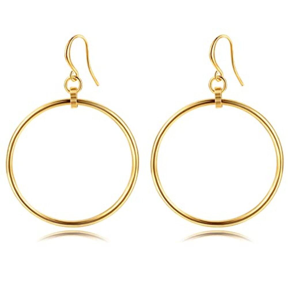 Gold Earrings for Women 14k Gold Plated Dangle Drop Earrings